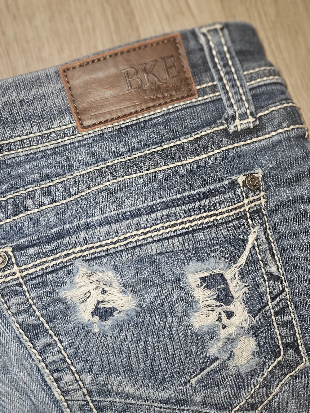 BKEdenim Sabrina Women's Bootcut Jeans - Medium Wash Blue - Picture 6 of 7